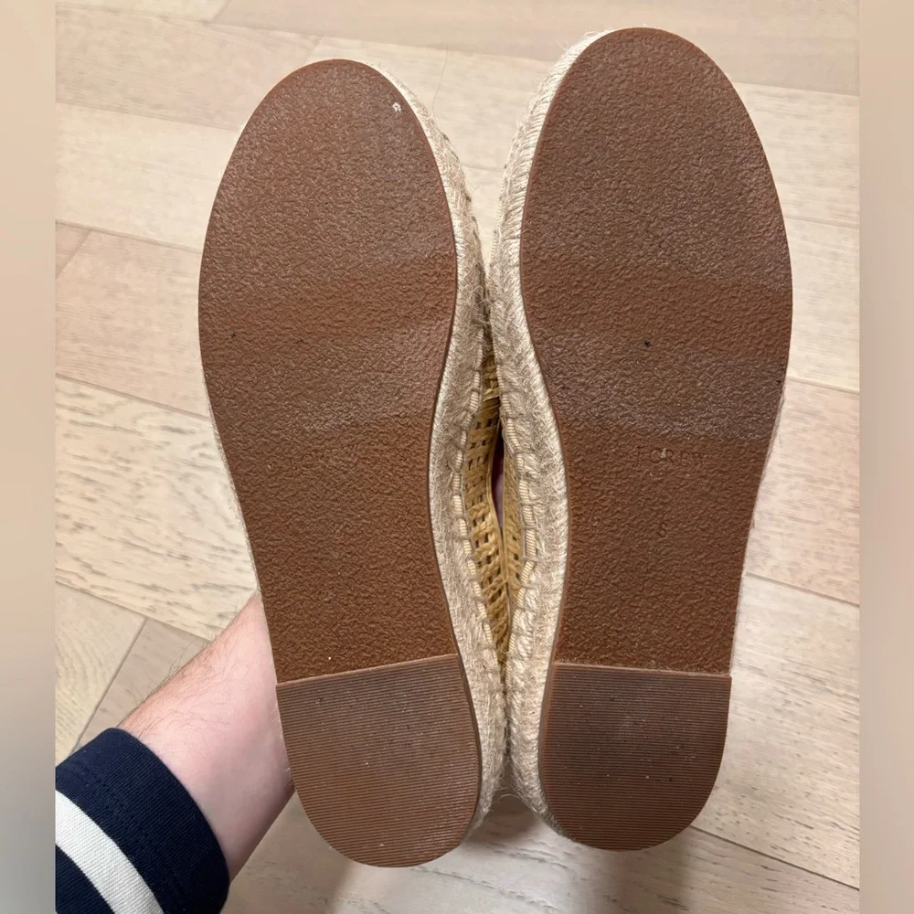 J. Crew Raffia Espadrille Flats